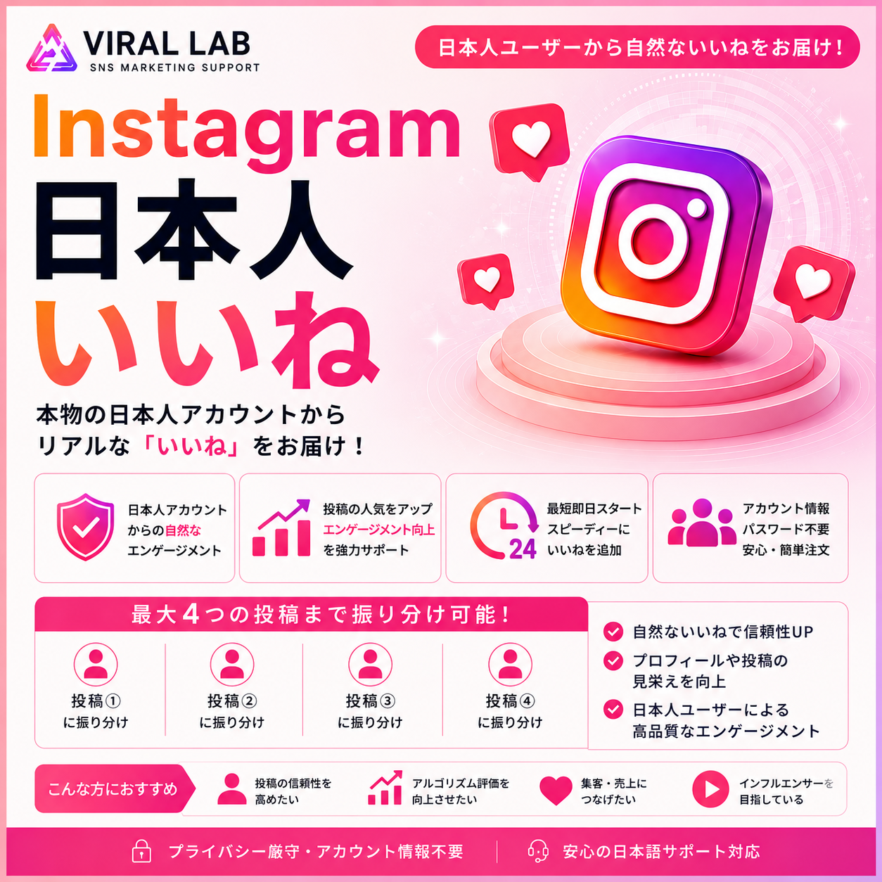 Instagram 日本人いいね拡散支援